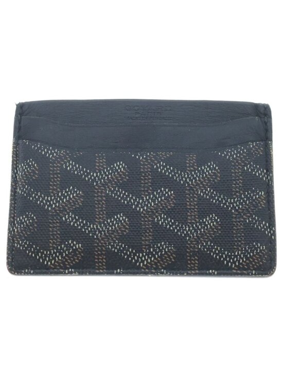Goyard Handbags - Goyard Saint Sulpice Card Case Business Leather Black Brown